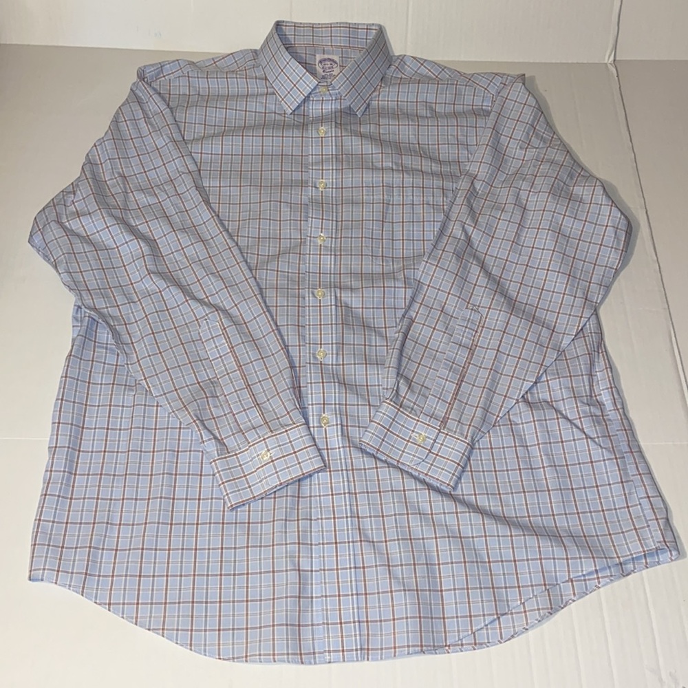 Brooks Brothers Men’s Size 17 1/2 Neck Chest 36 Long Sleeve Button Up Shirt